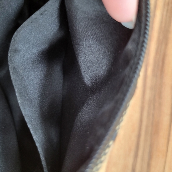 Coach Black and Tan Signature Logo Wristlet with Front Pocket - Picture 6 of 7